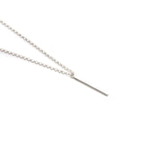 MONACO - silver necklace 3x30mm